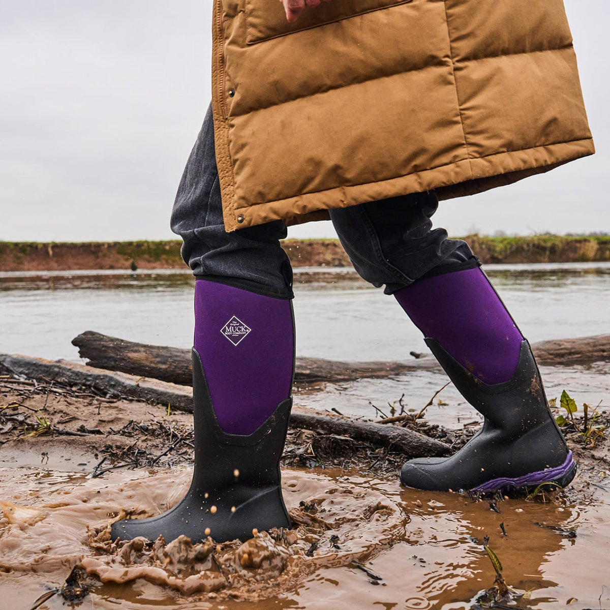 Muck Boot Company Women's Arctic Sport II Tall - Black/Purple Acai