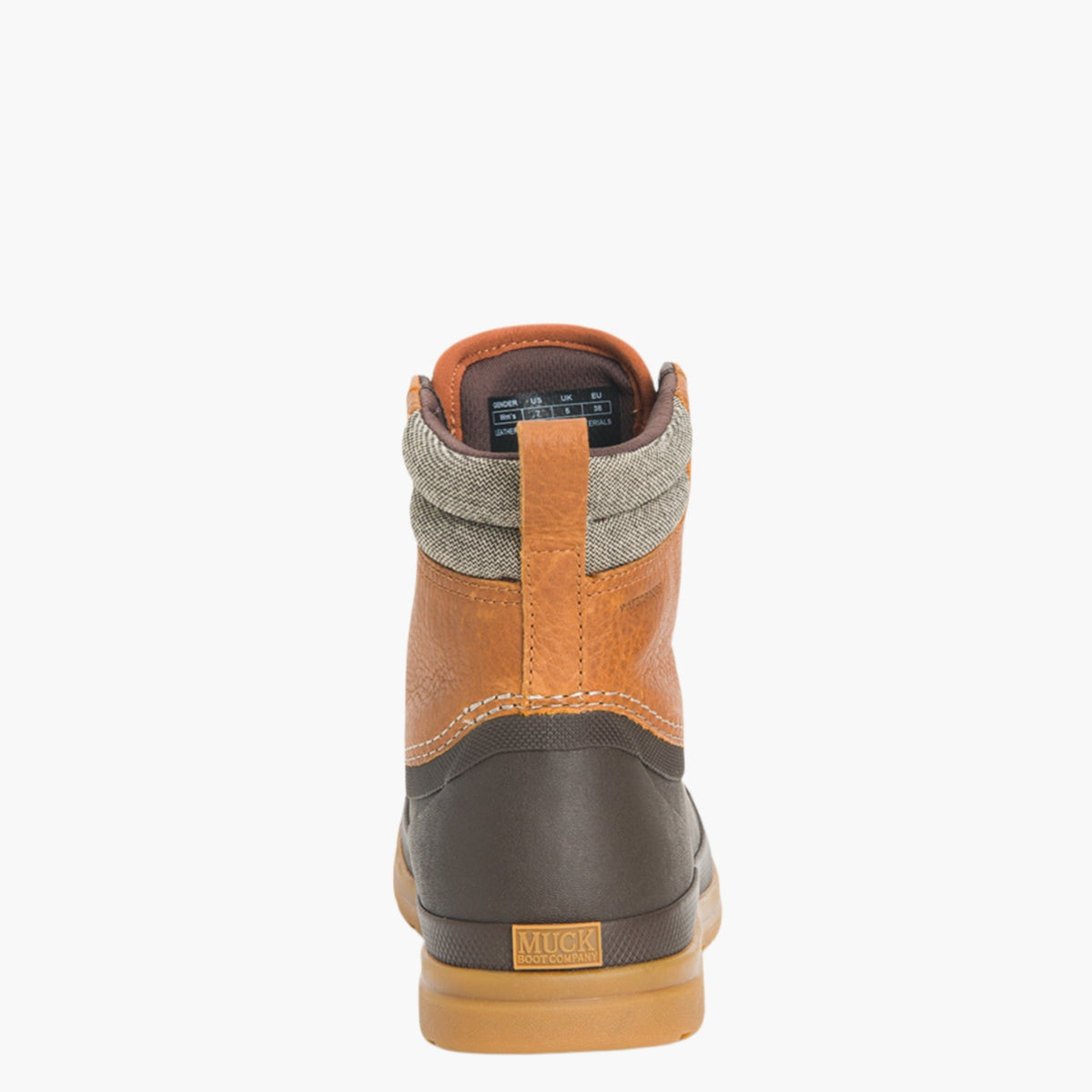 Muck Boot Company Women's Originals Leather Duck Boot - Tan/Dark Brown