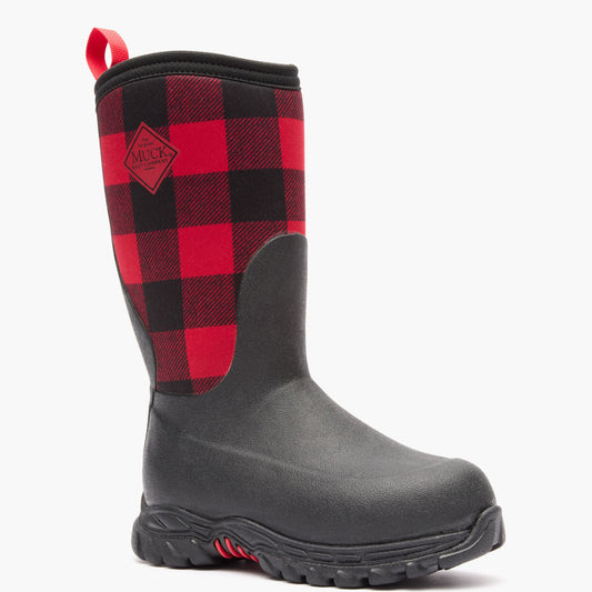 Muck Boot Company Kids' Rugged II Boot - Black Buffalo Plaid
