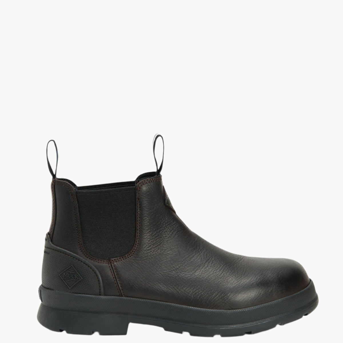 Muck Boot Company Men's Chore Farm Leather Chelsea Boot - Black Coffee