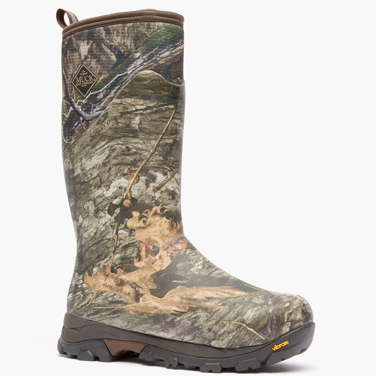 Muck Boot Company Men's Woody Arctic Ice 16" Insulated Boot + Vibram Arctic Grip A.T. - Mossy Oak Country Dna