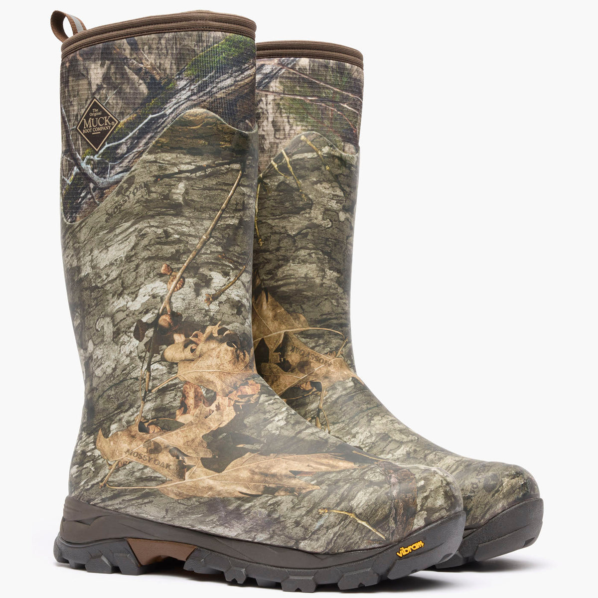 Muck Boot Company Men's Woody Arctic Ice 16" Insulated Boot + Vibram Arctic Grip A.T. - Mossy Oak Country Dna