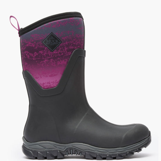 Muck Boot Company Women's Arctic Sport II Mid Boot - Black/Magenta Digi