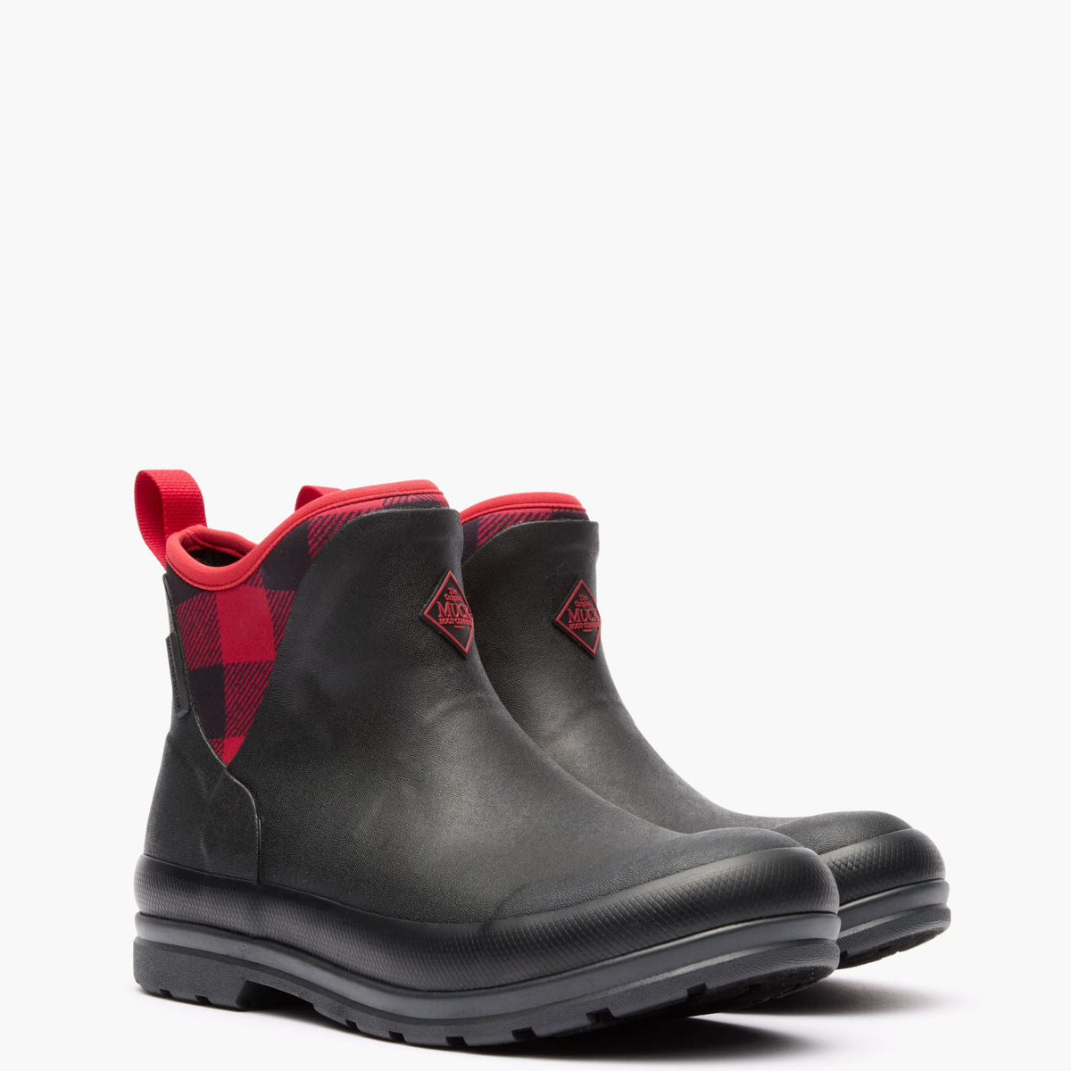 Muck Boot Company Women's Originals Ankle Boot - Red Black Checkers