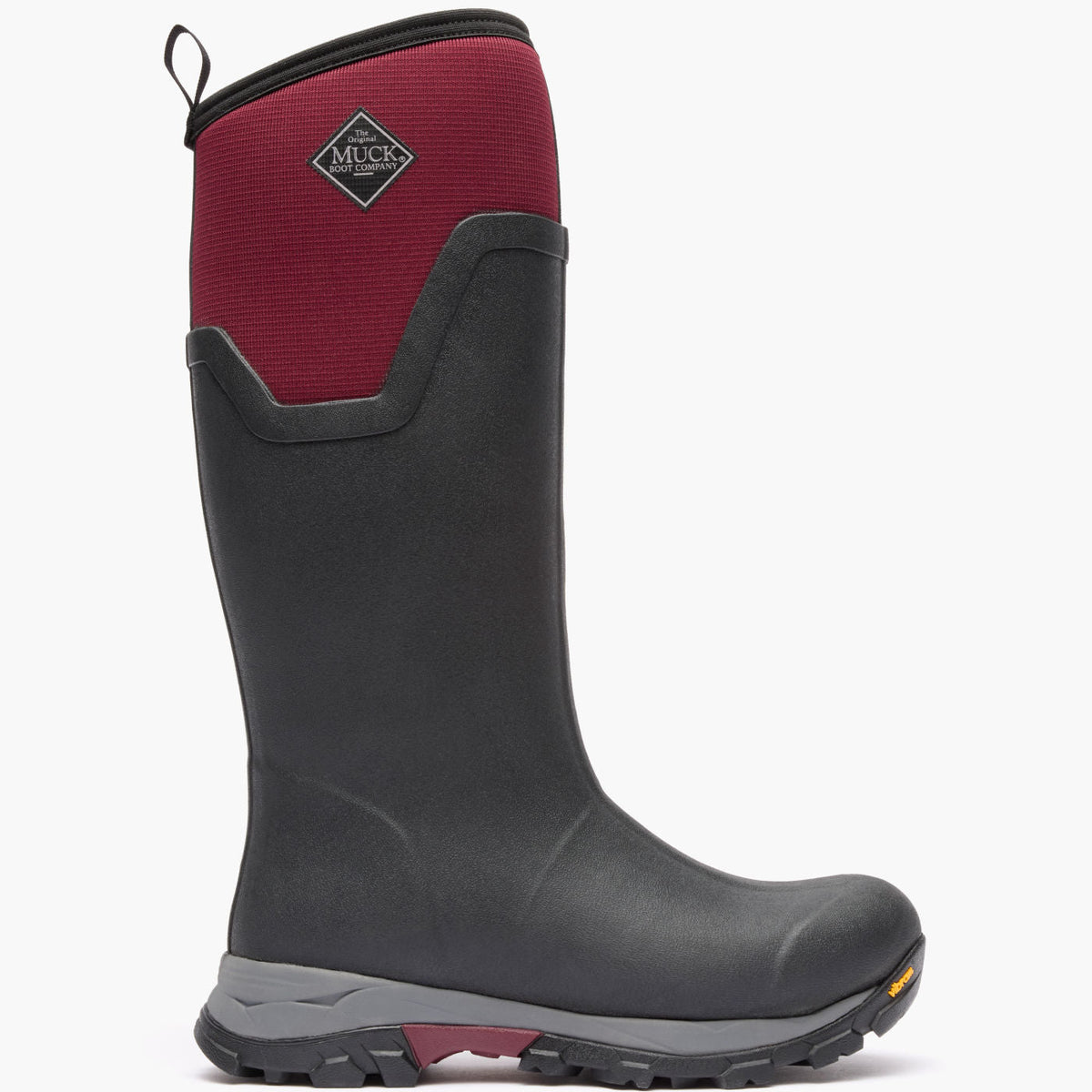 Muck Boot Company Women's Arctic Ice Tall Boot + Vibram Arctic Grip A.T. - Black/Wine