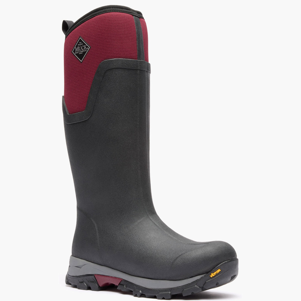 Muck Boot Company Women's Arctic Ice Tall Boot + Vibram Arctic Grip A.T. - Black/Wine