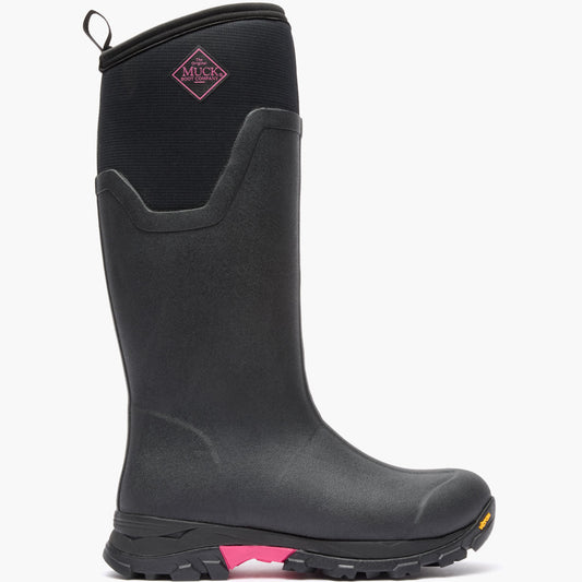 Muck Boot Company Women's Arctic Ice Tall Boot + Vibram Arctic Grip A.T. - Black/Pink
