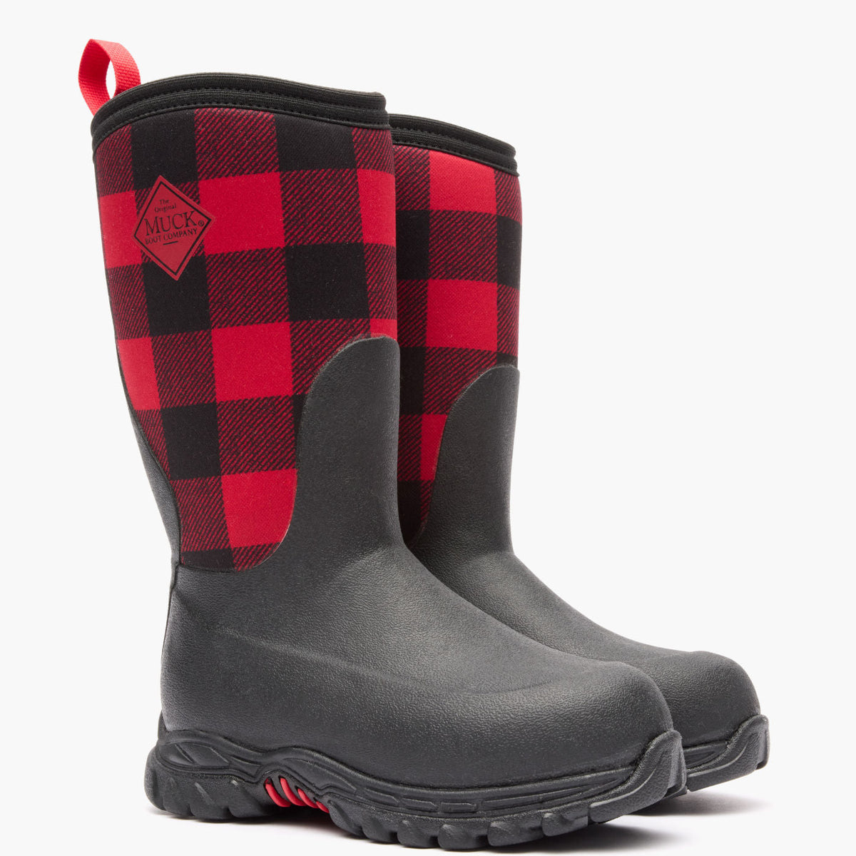 Muck Boot Company Kids' Rugged II Boot - Black Buffalo Plaid