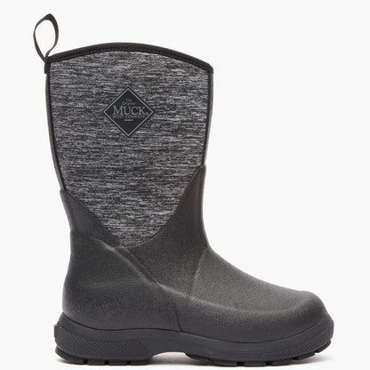 Muck Boot Company Kids' Element Boot - Black/Heather Jersey