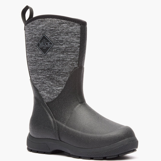 Muck Boot Company Kids' Element Boot - Black/Heather Jersey